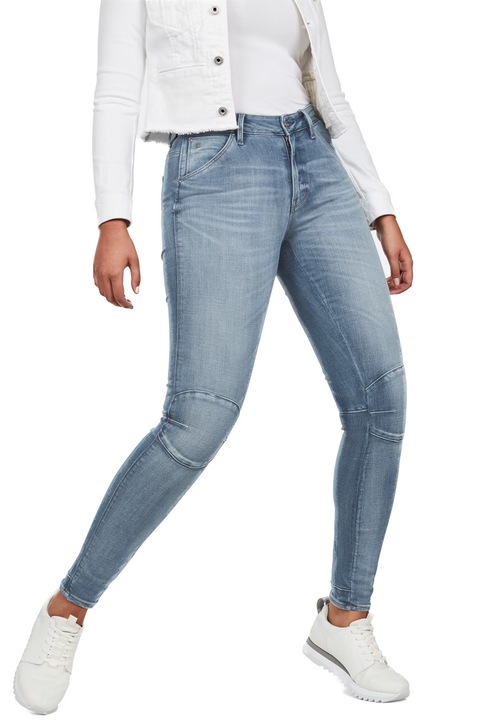 Blugi de damă G-Star RAW 5622 G-STAR Shape High Super Skinny 8615512-A 16113-48, Render Grey Ultimate Stretch, Bumbac, W27-L32, Gri/Albastru