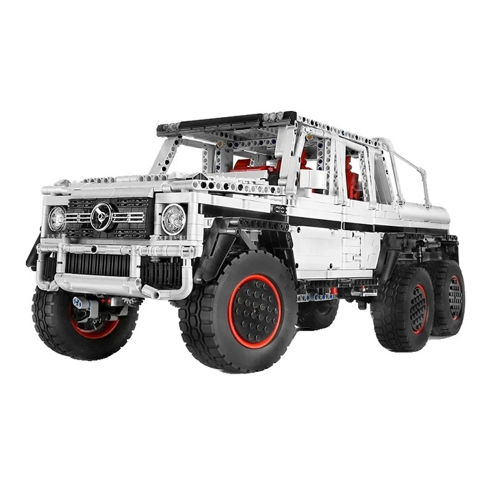 Set de constructie camion off-road, functie de control de la distanta, constructie din plastic durabil, 3686 piese