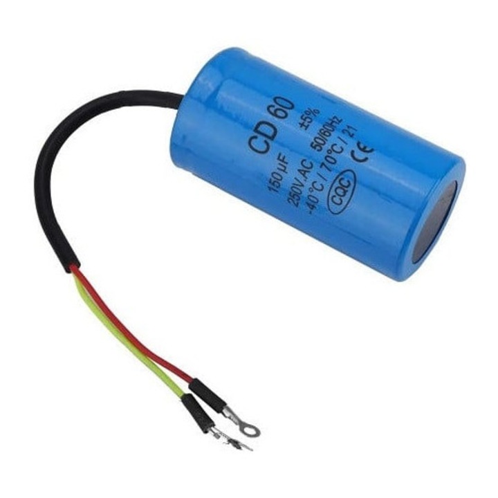 Indítókondenzátor elektromos motorhoz (CD60 150uF 250V)