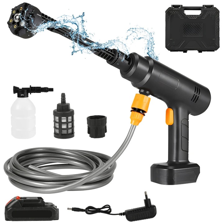 Aparat de spalat cu presiune, 60 bar, 30.000 rpm, 1 baterie, Maro