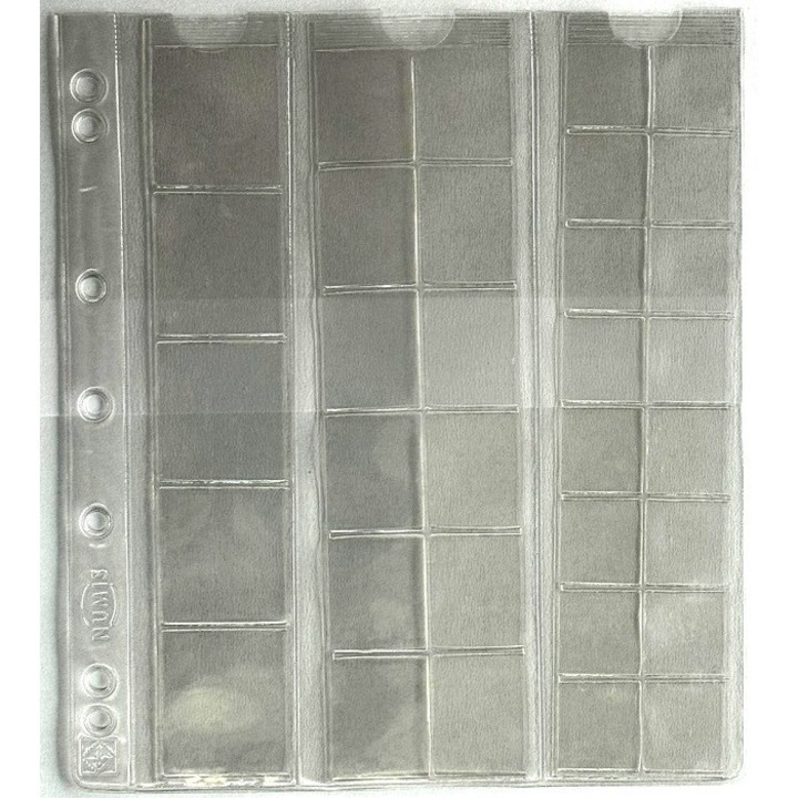 Set folii Leuchtturm, NUMIS MIX, 150mn, pentru monede cu diferite diametre -*
