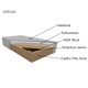 Canapea extensibila Expomob ANA, 3 locuri, cu lada depozitare, dimensiune 185x82x80 cm culoare gri inchis + gri deschis