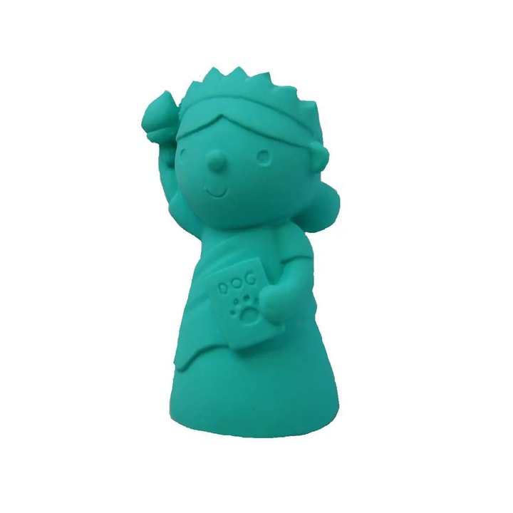 Jucarie sonora pentru caini - Statuia Libertatii din latex ecologic - Japan Premium