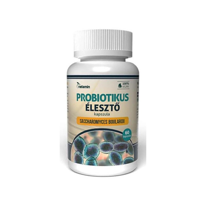 Capsule de drojdie probiotica Netamin 60 buc