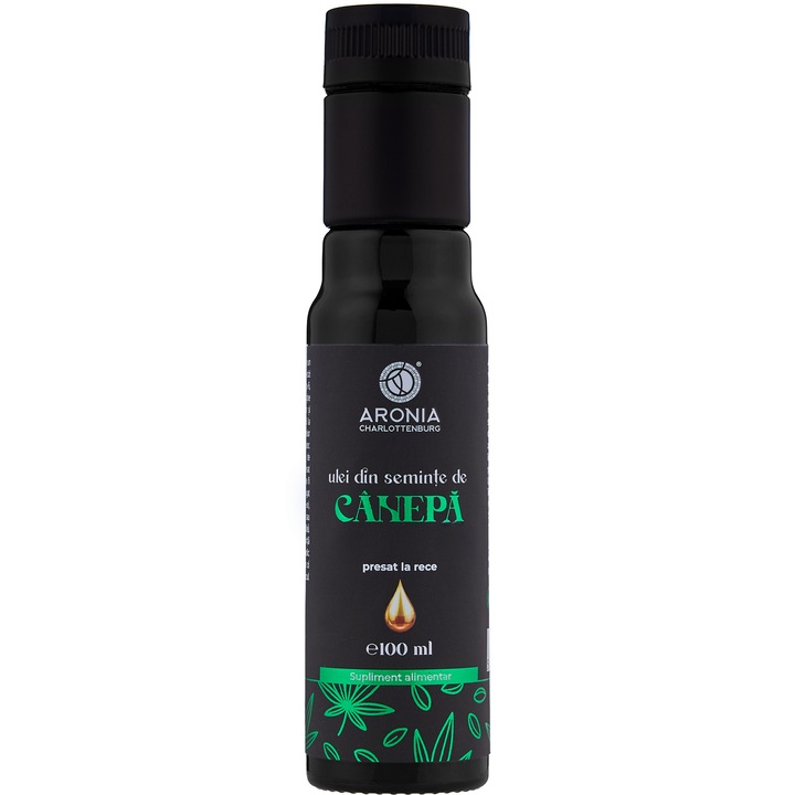 Ulei din Seminte de Canepa 100 ml — 100% natural, nerafinat, proaspat si presat la rece