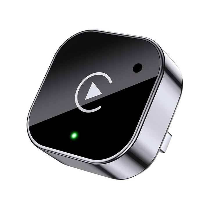 Adaptor Wireless Auto 2-in-1, Rqiurpn, Bluetooth 5.0, WiFi Dual-Band, USB, Plug & Play, Compatibil masini cu CarPlay original, Pentru iPhone si Android, Fara intarziere, Design compact, USB, Instalare rapida