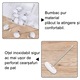 Set 20 de cleme pentru pilota, Rqiurpn, Material rezistent, Simplu de utilizat, Potrivit pentru perne, perdele, sosete, cuverturi, plapumi, prosoape, paturi, forma de Butoni, Alb