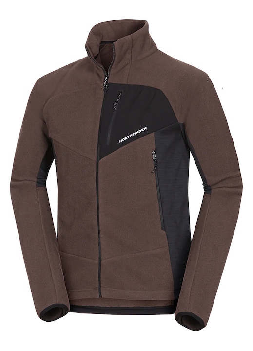 Men's fleece multisport active sweater JEDRZEJ, Maro