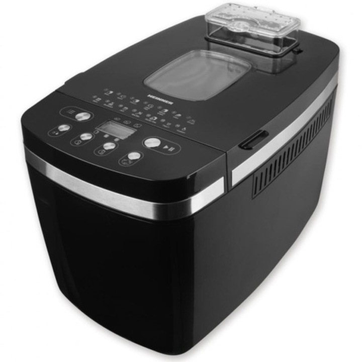Masina de paine Heinner HBM-D850BK2P, 850W, Capacitate 900-1300g, 14 programe, Negru
