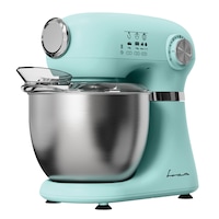 Mixer planetar FRAM FPM-D1010GR, 1000W, bol inox 5L, 12 viteze + Pulse, angrenaj metalic, accesorii pentru mixare si framantare, verde