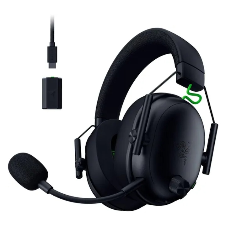 Безжични Геймърски Слушалки Razer BlackShark V3 за Xbox, Over-Ear, 2.4G/Bluetooth/USB, Драйвери TriForce Gen-2, Микрофон HyperClear Super Wideband Черен