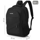 Rucsac barbat multifunctional, Zagatto, Negru, Dimensiuni 32x47x22 cm, Impermeabil, Rucsac calatorie atasabil la troler, Bagaj mana avion, Capacitate 33L, Ergonomic, 3 compatimente, Ghiozdan casual, Business, ZG975