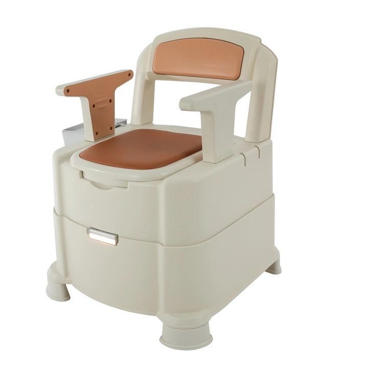 Маса с нощно осветление, максимален капацитет 200 кг, тъмно каки цвят, размери 60.6x60.6x78.3cm