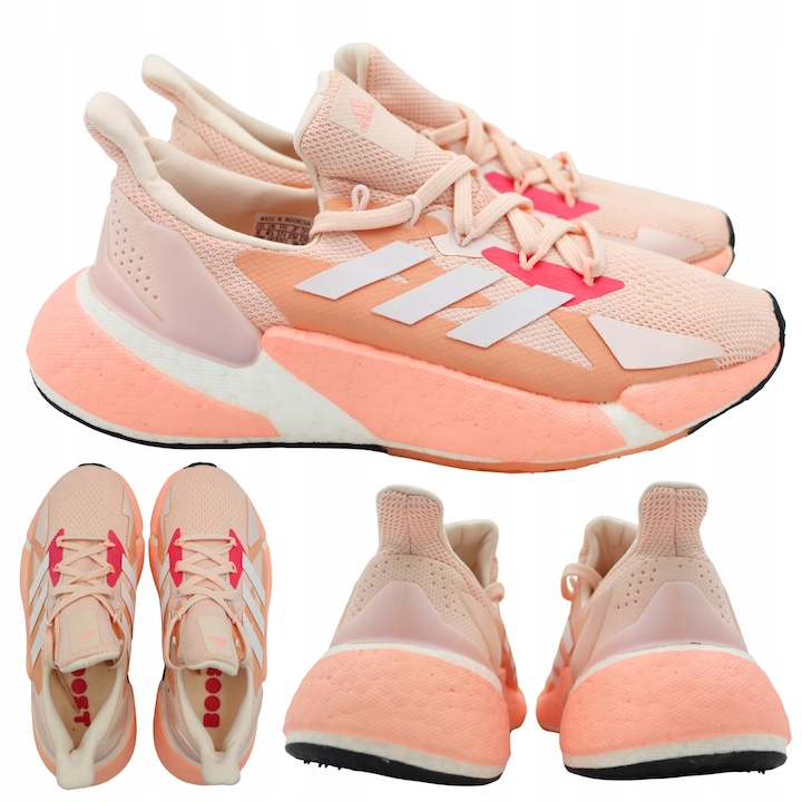 Pantofi Sport Dama, Adidas, X9000L4 W Fw8407, Amortizare Boost Pentru Revenire Energica Si Confort, Talpa Solida, Durabila Si Aderenta, Superior Textil Respirabil Si Usor, 37 1/3, Roz