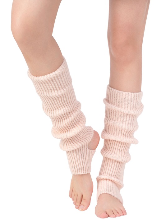 Дамски гети TRADERPLUS, акрил, розов, дължина 43см, ширина 7.5см, добра еластичност