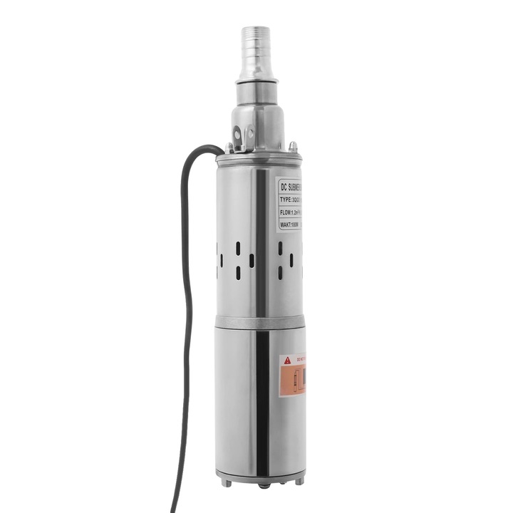 Pompa de apa, 12V, argintie, eficienta ridicata, constructie durabila