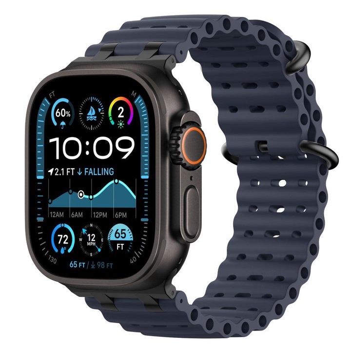 Bratara sport pentru smartwatch, MKIYHODDIY, albastru, pentru Apple Watch