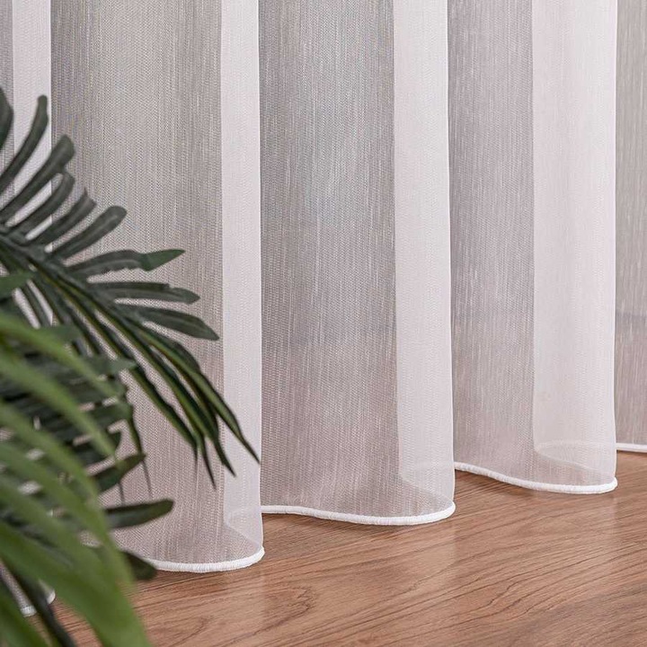 Material Textil, Perdea Din Bambus, Alb, Inaltime 300 Cm, La Metru