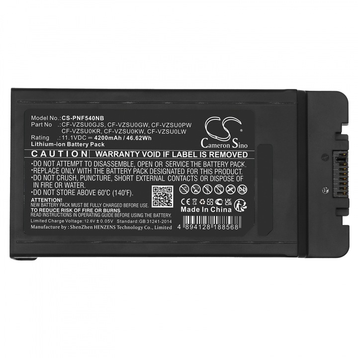 Baterie pentru laptop Panasonic Toughbook CF-54 CF-VZSU0GJS LiIon 11,1V 4200mAh CAMERON SINO
