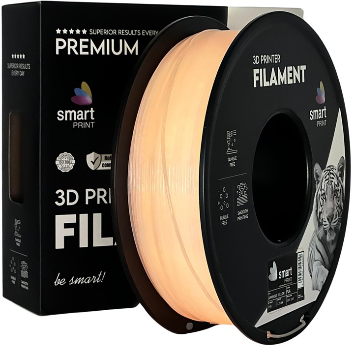 Filament 3D Smart Print PLA luminous Yellow 1kg 1.75mm