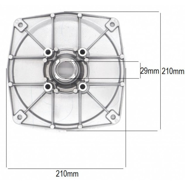 2"-es motopumpa fedél