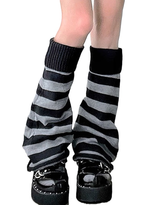 Дамски гети, RDWESZOD, акрил, черно/сиво