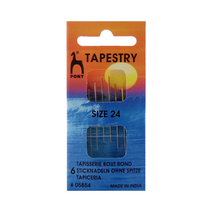 Ace pentru brodat, tapestry, marime 24, 6 bucati