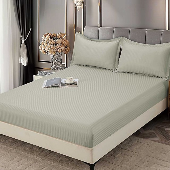 Felszerelt gumis lepedő+2 párnahuzat, 180/200, Álomház, DH-01