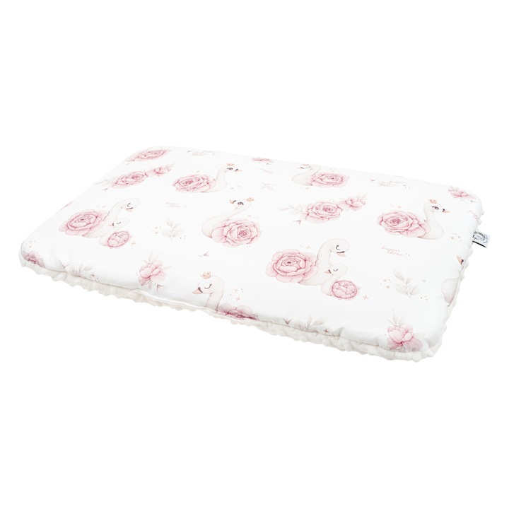 Perna pentru bebelusi Bonjour Cherie, 30x40cm, bumbac/minky, antialergic, multicolor