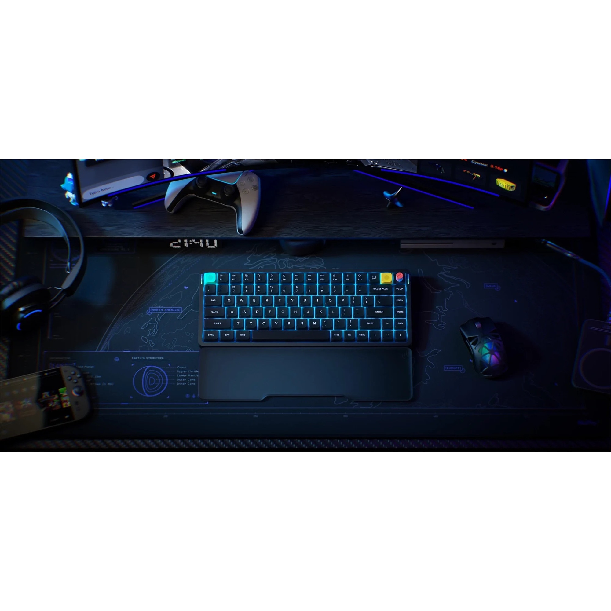 NuPhy Air75 V3 - Nebula Dark / Red Nano NuPhy Air75 v3: The