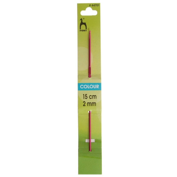 Croseta din aluminium colorata fara maner 15cm / 2mm