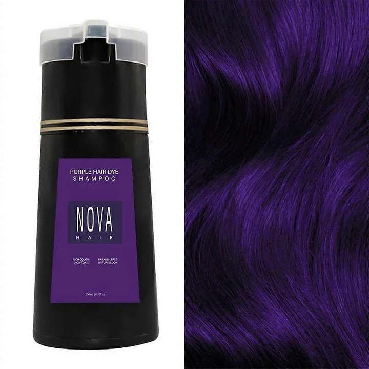 Шампоан за коса, Nova Hair, Grape Purple, 100% веган, 4-6 седмици