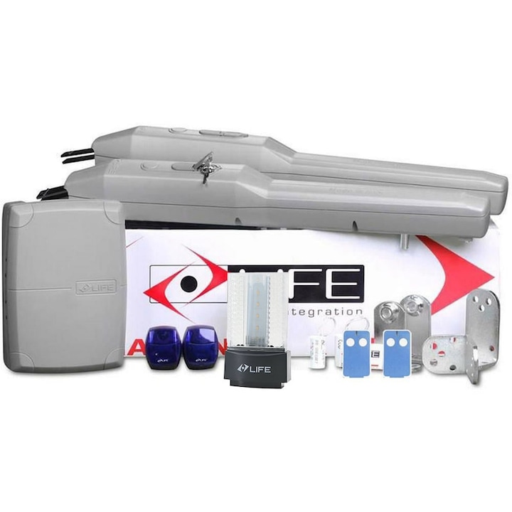 Kit automatizare poarta batanta 2x3 metri Life, OPTIMO3 UNI