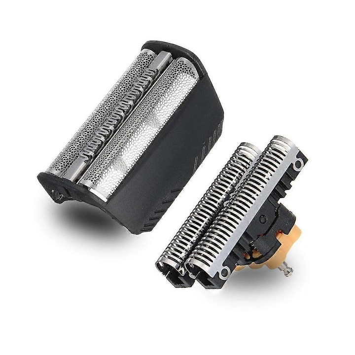 Cap de schimb pentru aparat de ras 30B, argintiu si negru, dimensiuni 1x1cm, set 1 cap + 1 lama