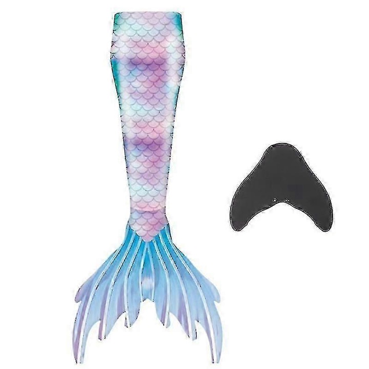 Úszóuszony szett sellőfarokkal, 120, világoskék, gyerekeknek és felnőtteknek