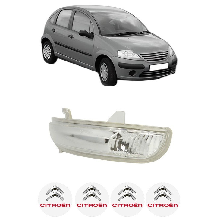 Semnalizator Partea Stanga CITROEN C3 I (FC_, FN_) din 2002-2012, Auto, Blic, 4 Stickere auto cu CITROEN