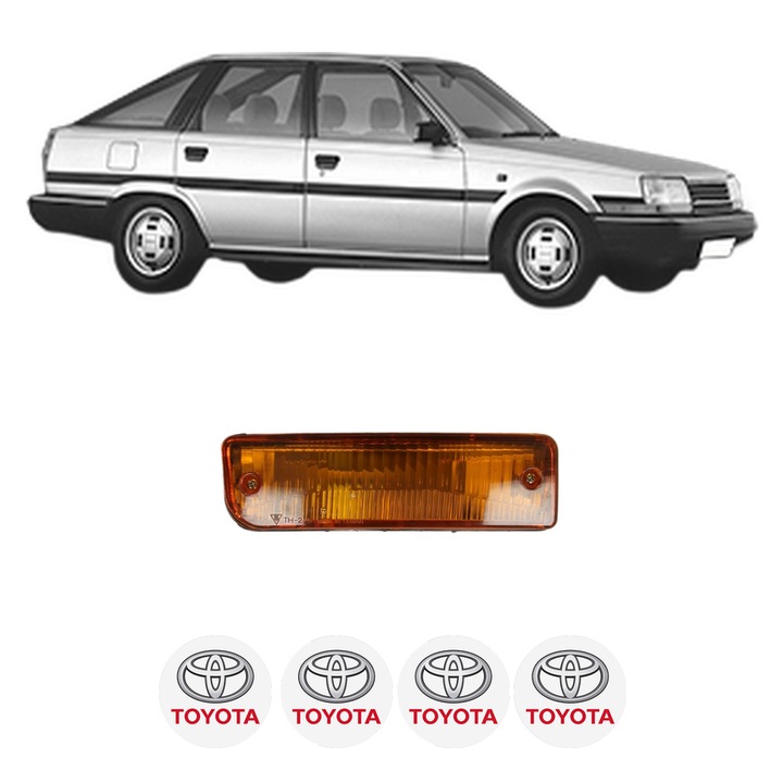 Semnalizator Fata Dreapta TOYOTA CARINA IV (_T15_) din 1983-1988, Auto, Depo, 4 Stickere auto cu TOYOTA
