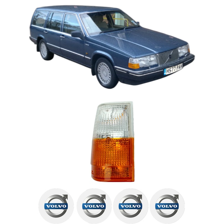 Semnalizator Fata Dreapta VOLVO 760 Kombi (704, 765) din 1982-1992, Auto, Depo, 4 Stickere auto cu VOLVO