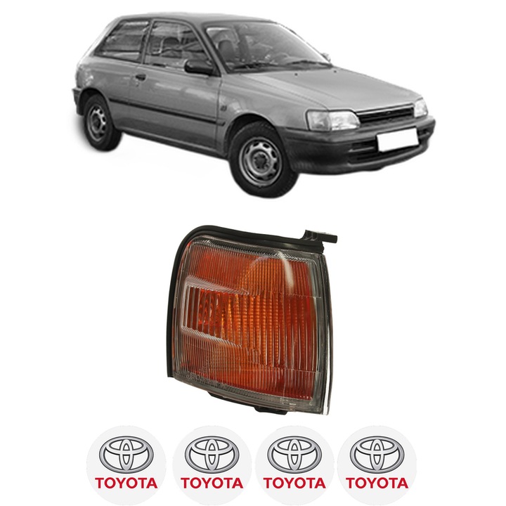 Semnalizator Fata Dreapta TOYOTA STARLET (_P8_) din 1989-1996, Auto, Depo, 4 Stickere auto cu TOYOTA