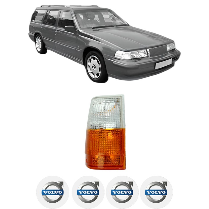 Semnalizator Fata Dreapta VOLVO 960 Kombi (965) din 1990-1994, Auto, Depo, 4 Stickere auto cu VOLVO