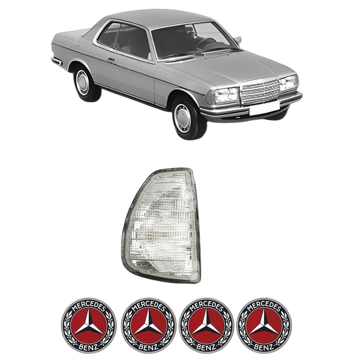 Semnalizator Fata Dreapta MERCEDES-BENZ 123 Coupe (C123) din 1977-1985, Auto, Depo, 4 Stickere auto cu MERCEDES-BENZ