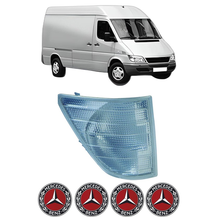 Semnalizator Fata Dreapta MERCEDES-BENZ SPRINTER 3-t Van (B903) din 1995-2006, Auto, Depo, 4 Stickere auto cu MERCEDES-BENZ