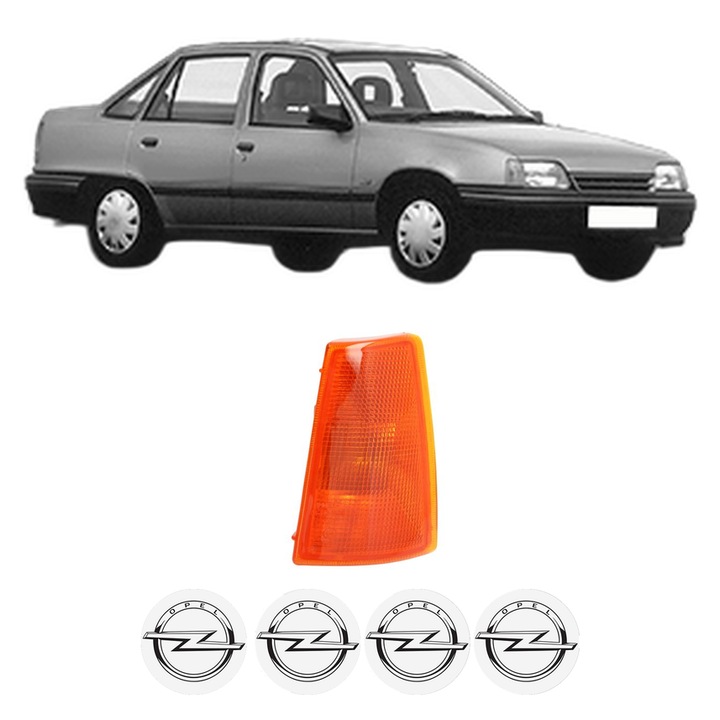 Semnalizator Fata Stanga OPEL KADETT E (T85) din 1984-1992, Auto, Depo, 4 Stickere auto cu OPEL