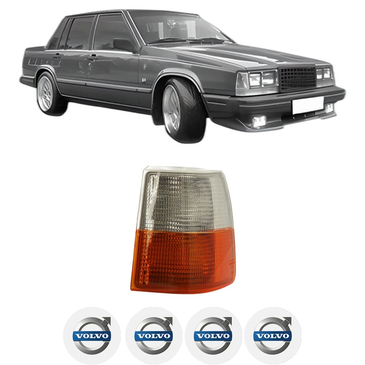 Semnalizator Fata Stanga VOLVO 740 (744) din 1983-1992, Auto, Depo, 4 Stickere auto cu VOLVO