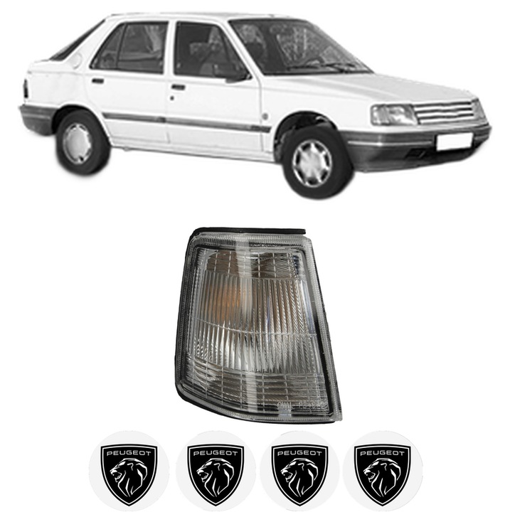Semnalizator Fata Dreapta PEUGEOT 309 II (3C, 3A) din 1989-1993, Auto, Depo, 4 Stickere auto cu PEUGEOT