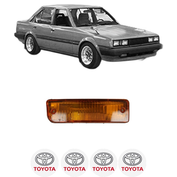 Semnalizator Fata Dreapta TOYOTA CARINA IV Saloon (_T15_) din 1983-1988, Auto, Depo, 4 Stickere auto cu TOYOTA