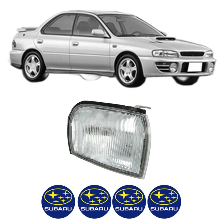 Semnalizator 0 Dreapta SUBARU IMPREZA Saloon (GC) din 1992-2000, Auto, Depo, 4 Stickere auto cu SUBARU