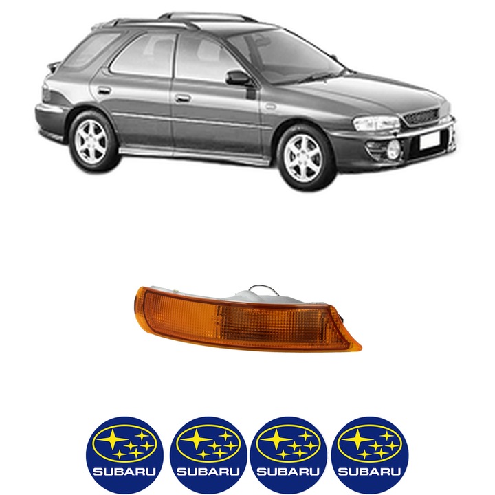 Semnalizator Fata Stanga SUBARU IMPREZA Estate (GF) din 1992-2000, Auto, Depo, 4 Stickere auto cu SUBARU