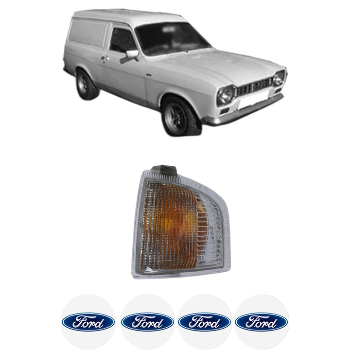 Semnalizator Fata Stanga FORD ESCORT III Express (AVA) din 1981-1986, Auto, Depo, 4 Stickere auto cu FORD