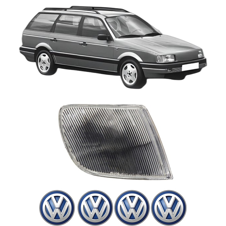 Semnalizator Fata Dreapta Volkswagen PASSAT B3/B4 Variant (3A5, 35I) din 1988-1997, Auto, Depo, 4 Stickere auto cu Volkswagen